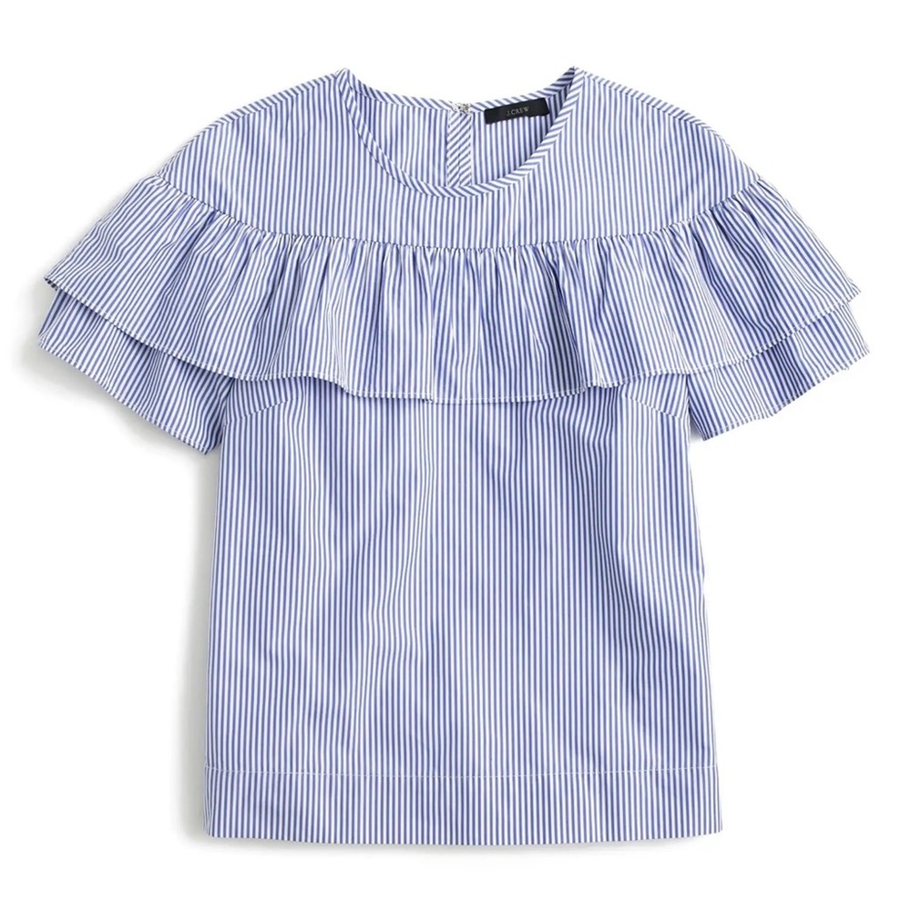 J.Crew 'Edie' Ruffle Top - Picture 9 of 12